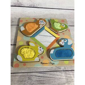 Melissa And Doug First Play Touch N Feel Puzzle Peek A Boo Pets